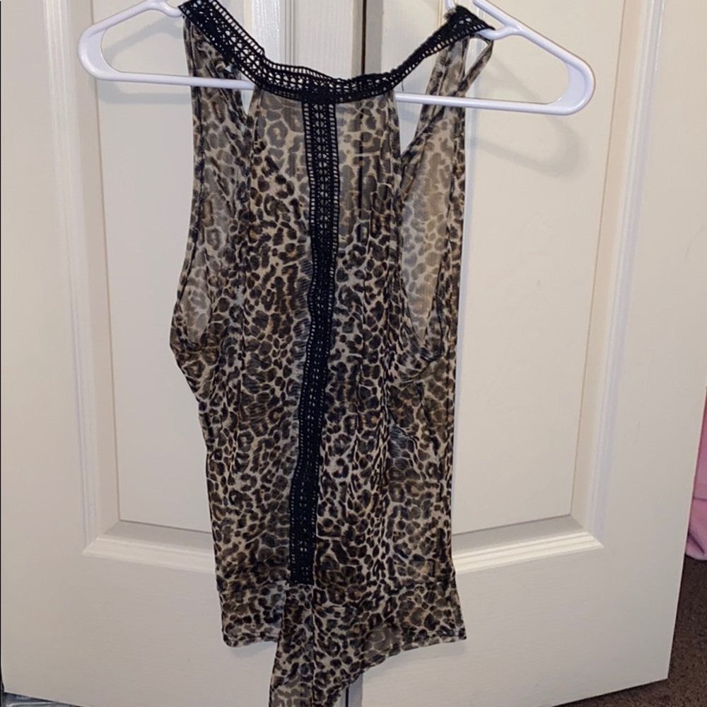 Cheetah see-through bodysuit